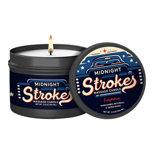 Midnight Strokes Massage Candle