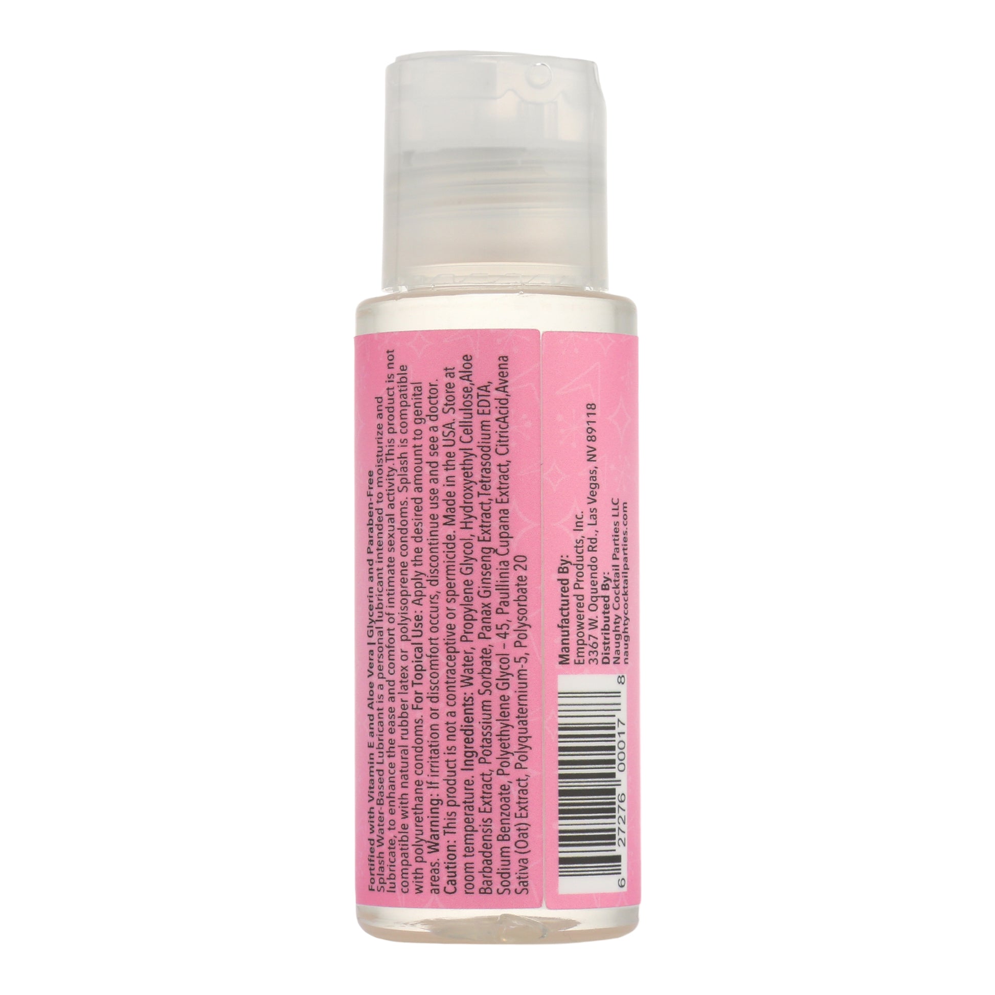 Splash! Water-Based Lubricant NCPARTIES LLC Splash! Water-Based Lubricant NCPARTIES LLC