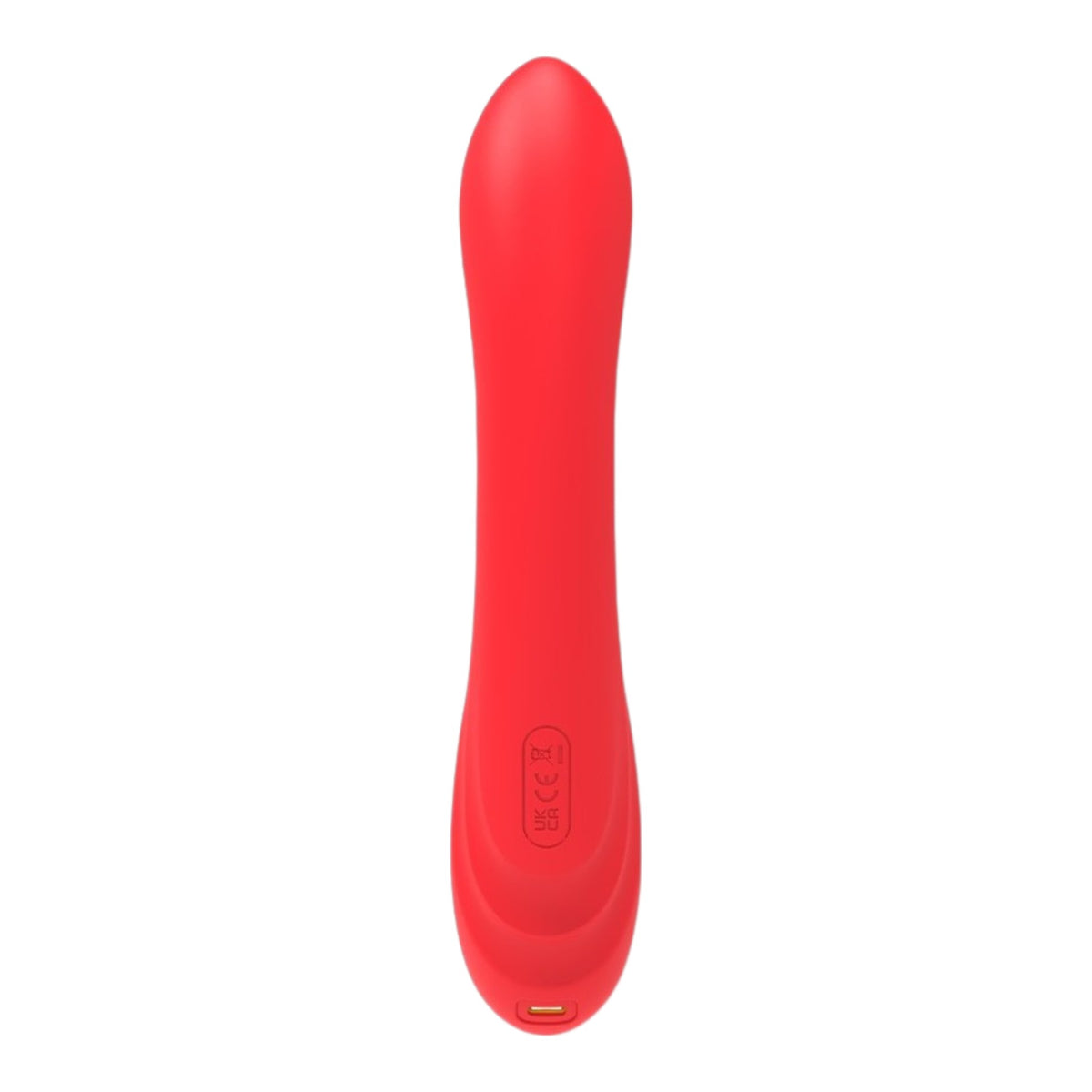 NCPARTIES LLC Jolene red silicone personal massager with a smooth, ergonomic design and charging port