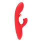 NCPARTIES LLC Jolene red silicone dual-stimulation vibrator with rose gold accents