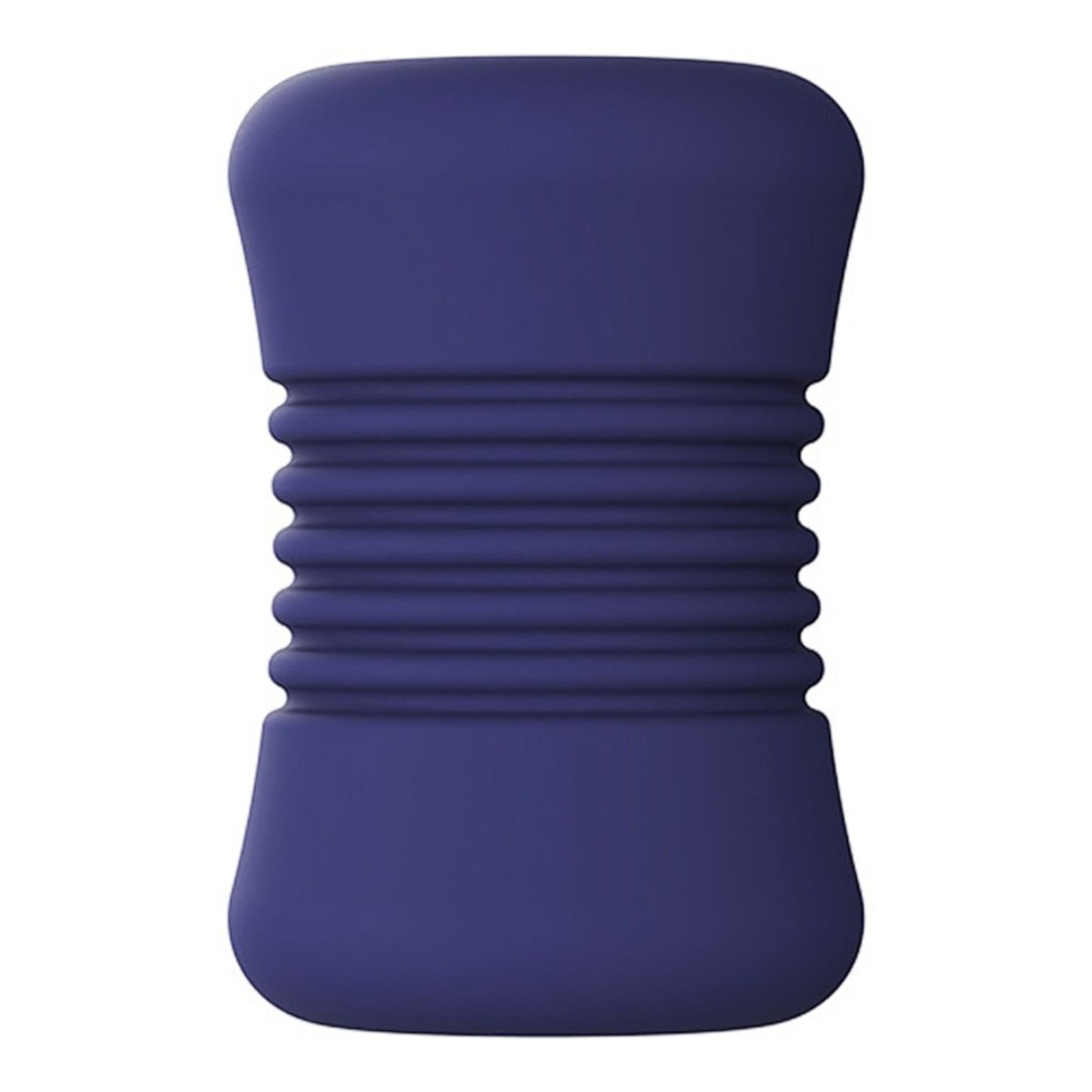 NCPARTIES LLC Night Rider dark blue silicone textured sleeve with a ribbed center design