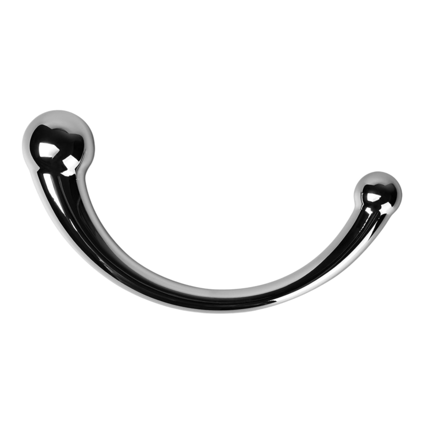 NCPARTIES LLC Roadster curved chrome metal wellness accessory with smooth rounded ends