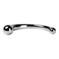 NCPARTIES LLC Roadster curved metal pleasure wand with a polished chrome finish and dual weighted ends.